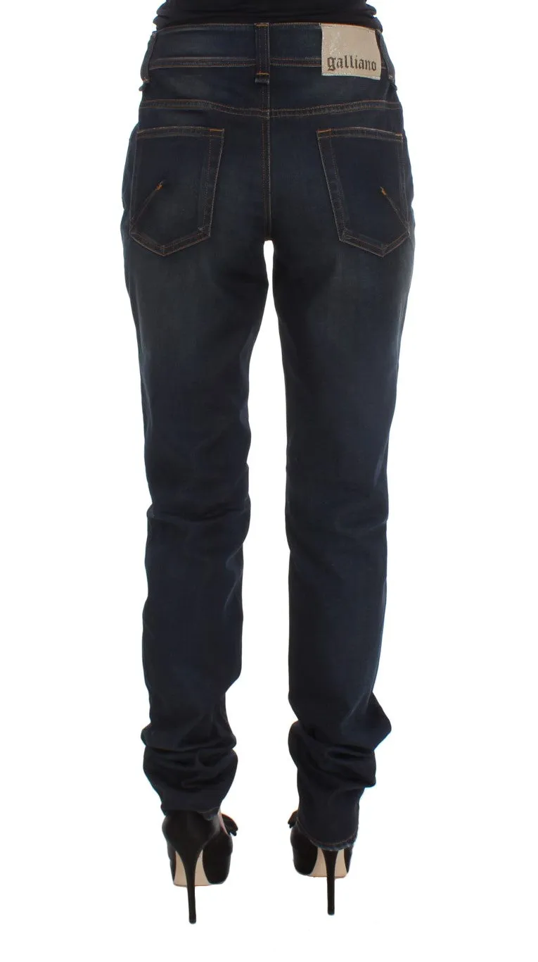John Galliano  Wash Cotton Blend Boyfriend Fit Women's Jeans