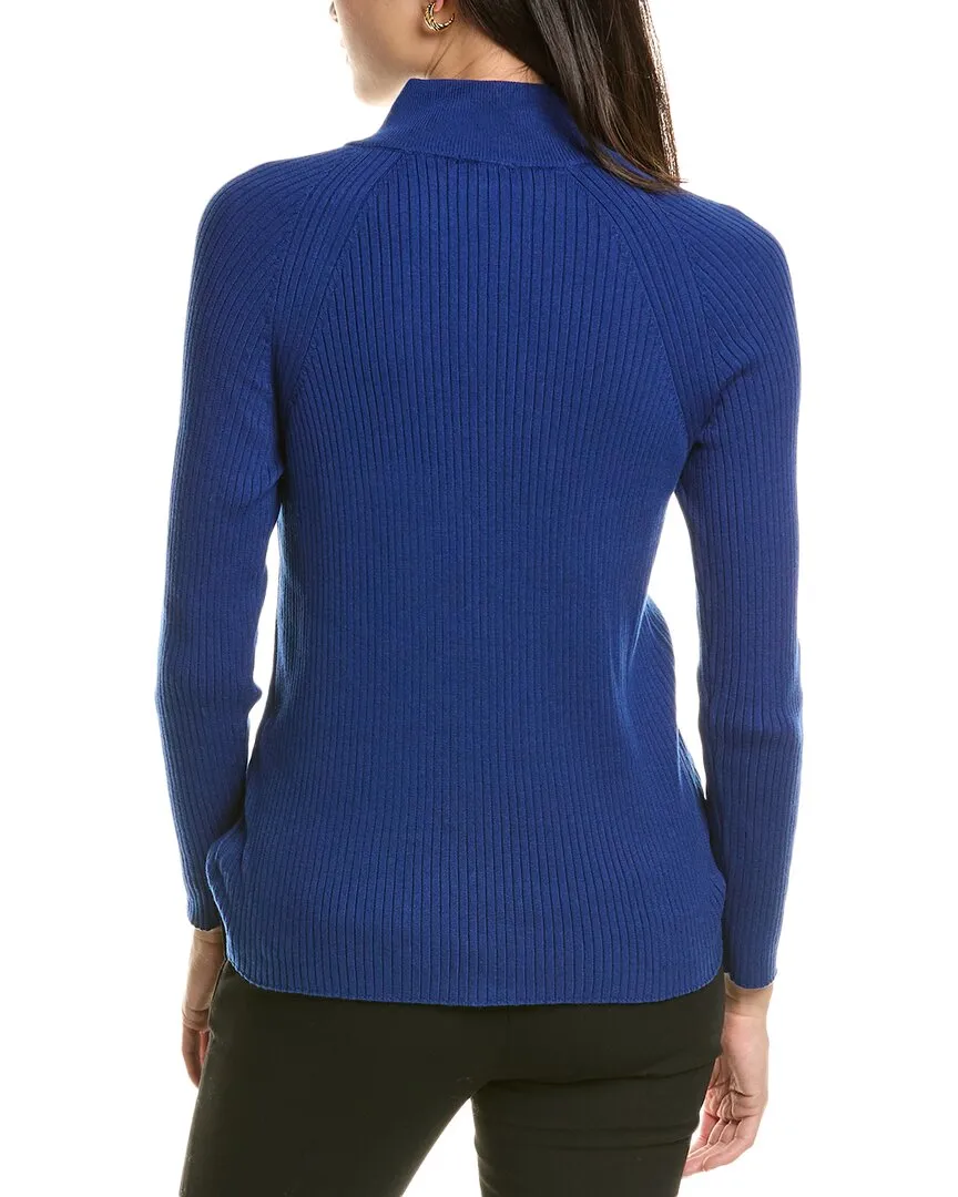 Jones New York Rib Turtleneck Sweater