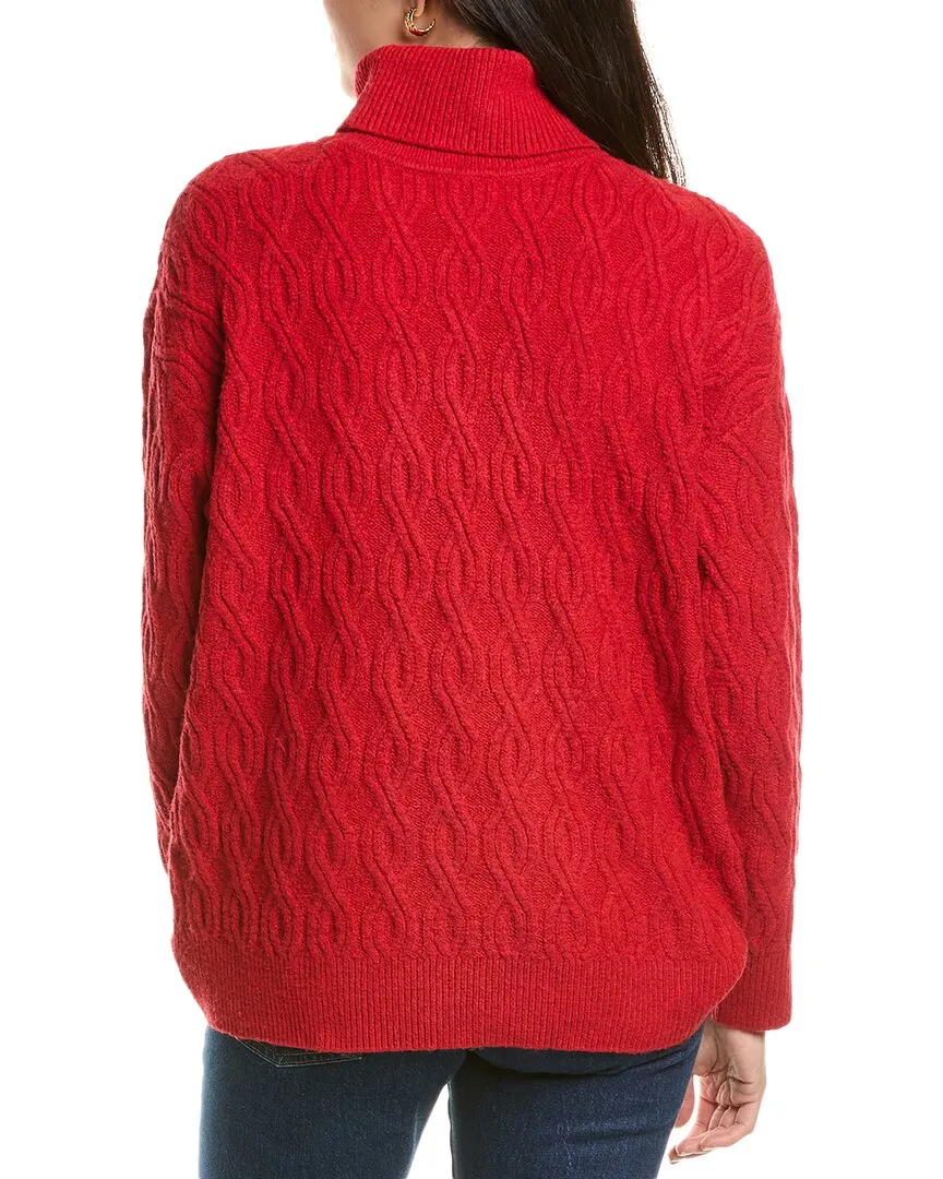 Jones New York Twisted Cable Turtleneck Sweater