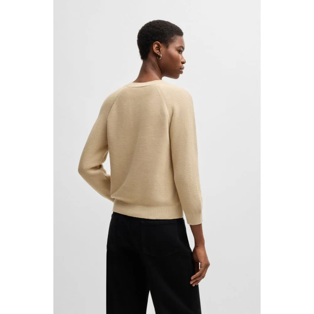 Knitted sweater in cotton