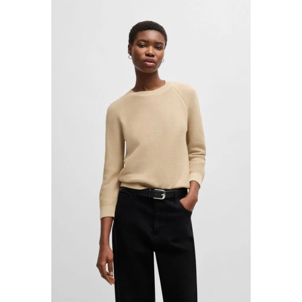 Knitted sweater in cotton