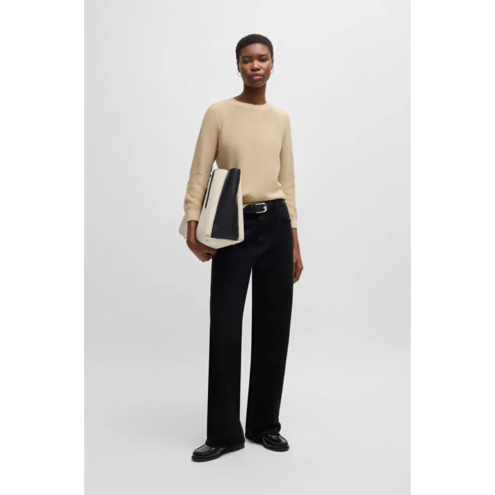 Knitted sweater in cotton