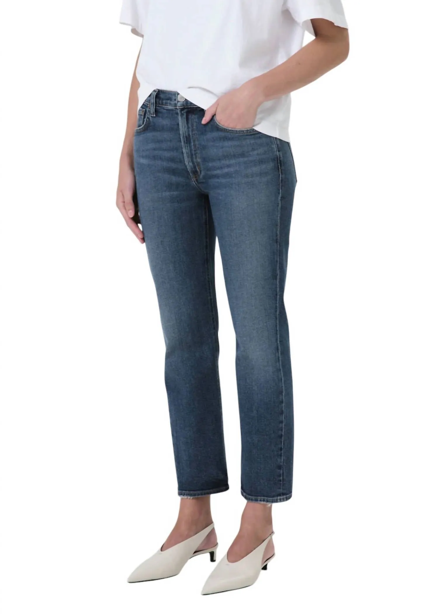 Kye Mid-Rise Slim Fit Jeans In Control