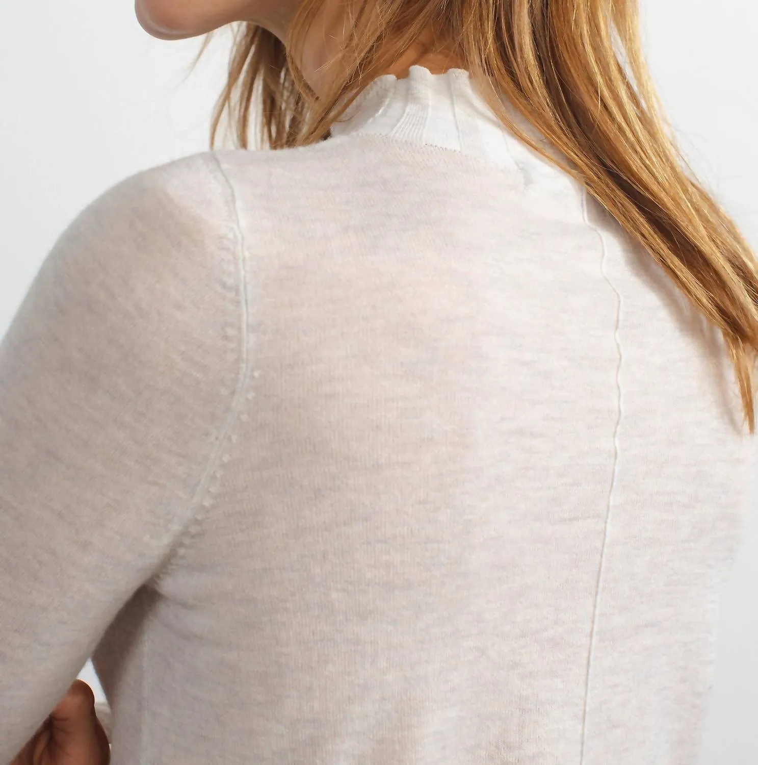 Langdon Wool Top In Cloud