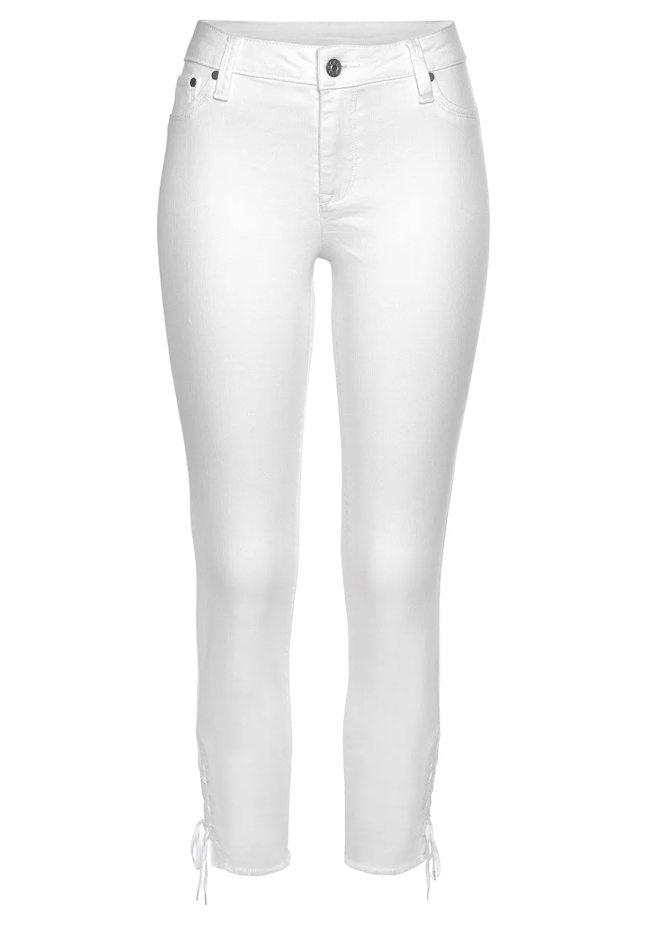 LASCANA Women's Lace Up Jeggings