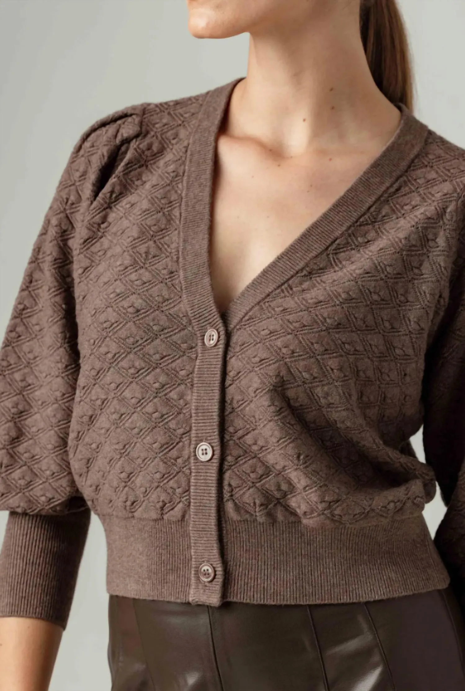 Lavinia Cardigan In Carob