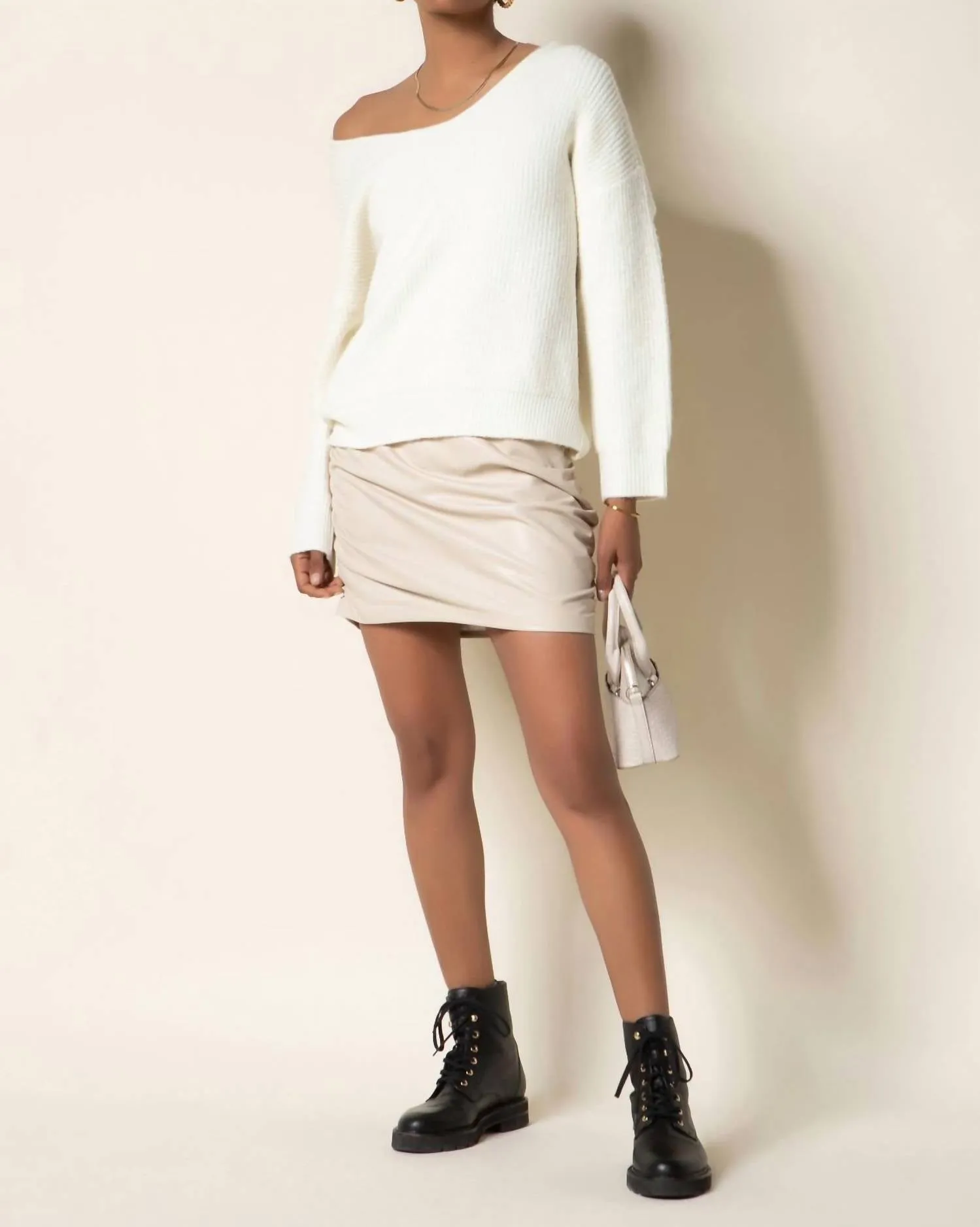 Leigh Sweater In Gardenia