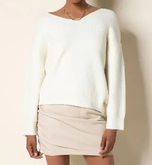 Leigh Sweater In Gardenia