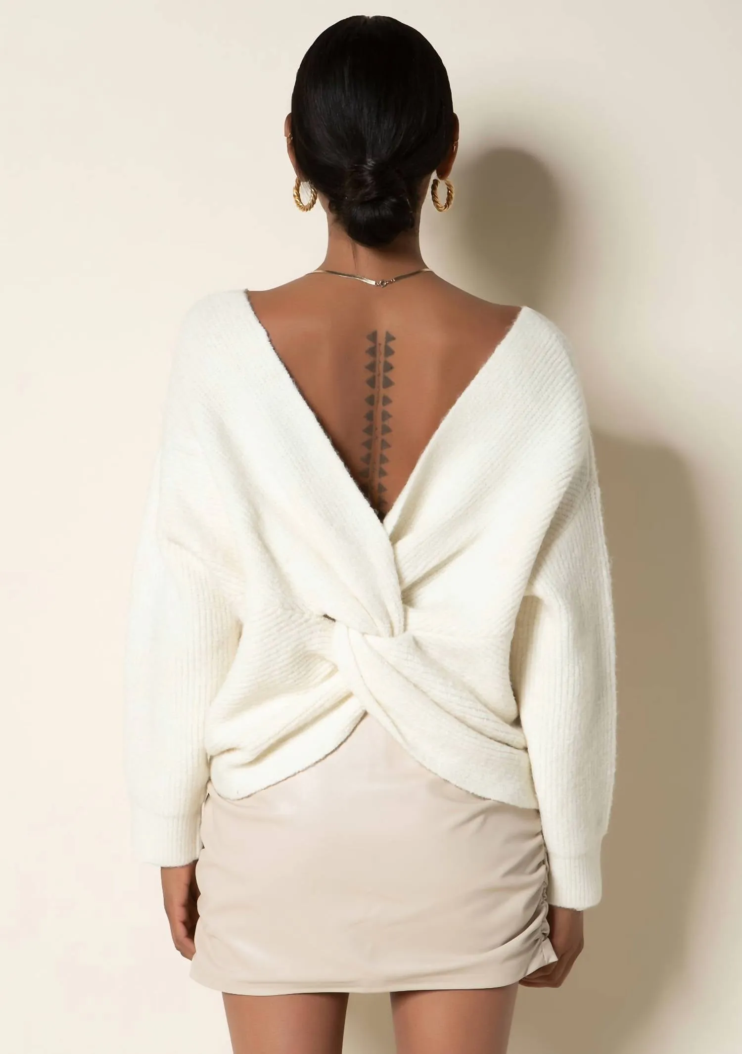 Leigh Sweater In Gardenia