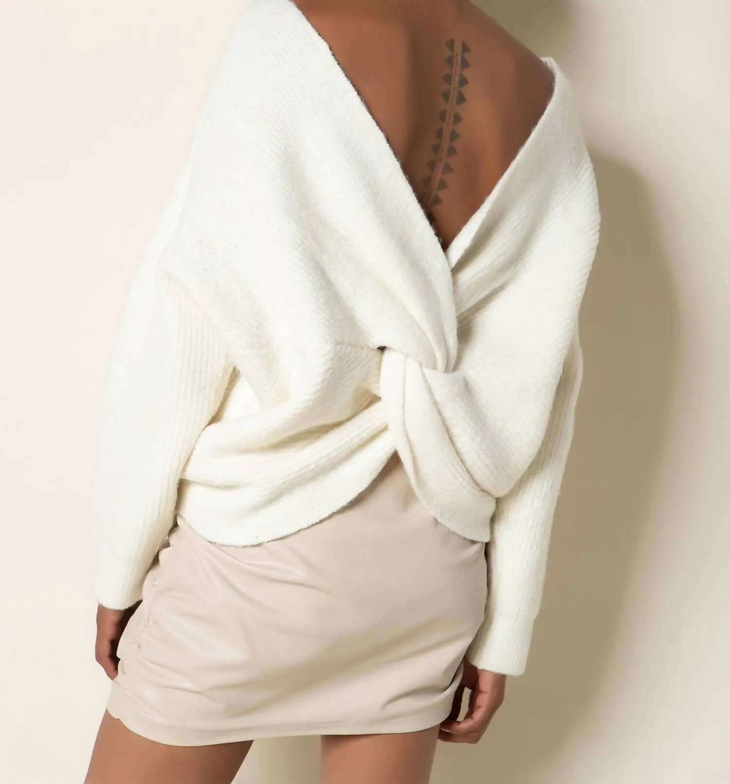 Leigh Sweater In Gardenia