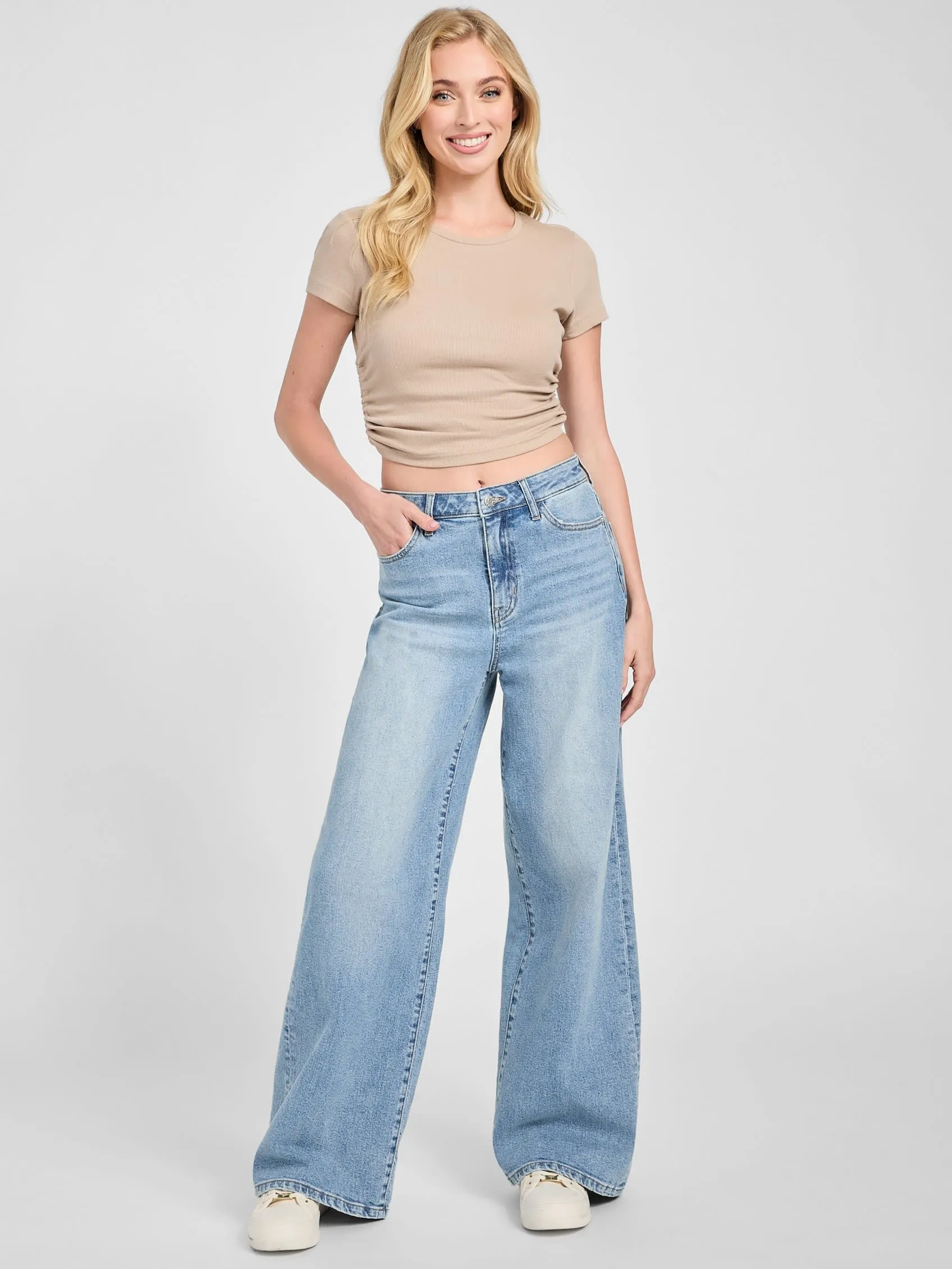Lisbeth Wide Leg Denim Pants