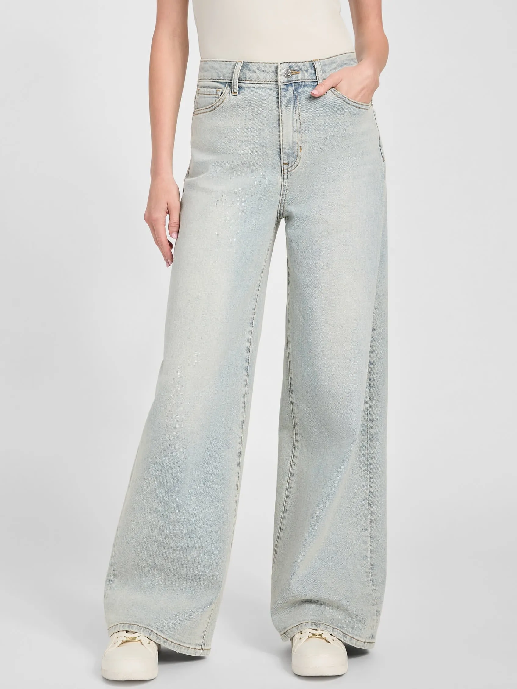 Lisbeth Wide Leg Denim Pants