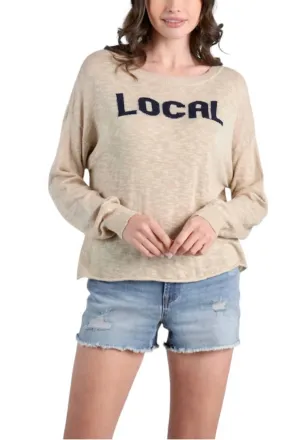 Local Sweater In Mid Navy