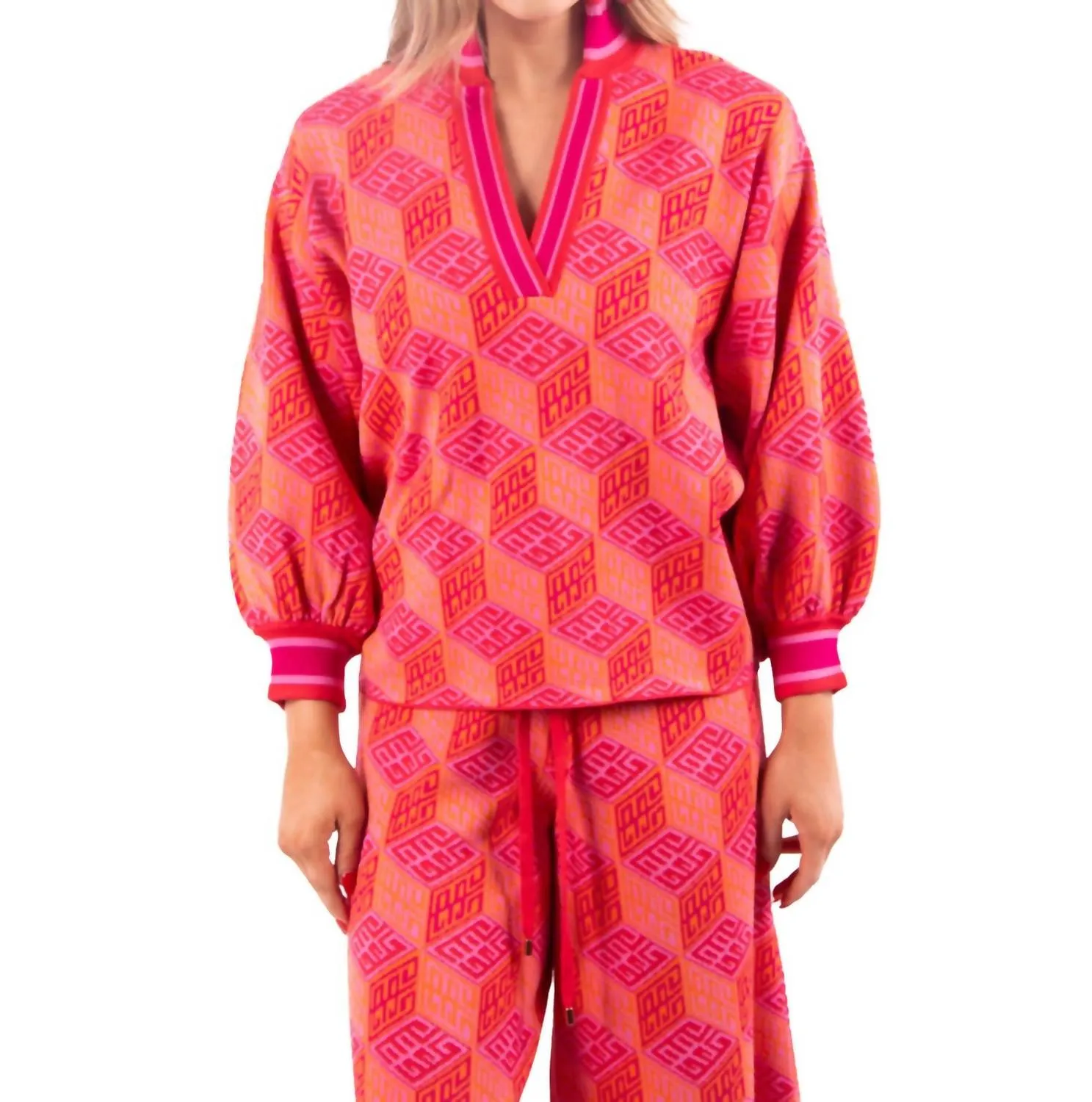Lolli Sweater In Block Monogram