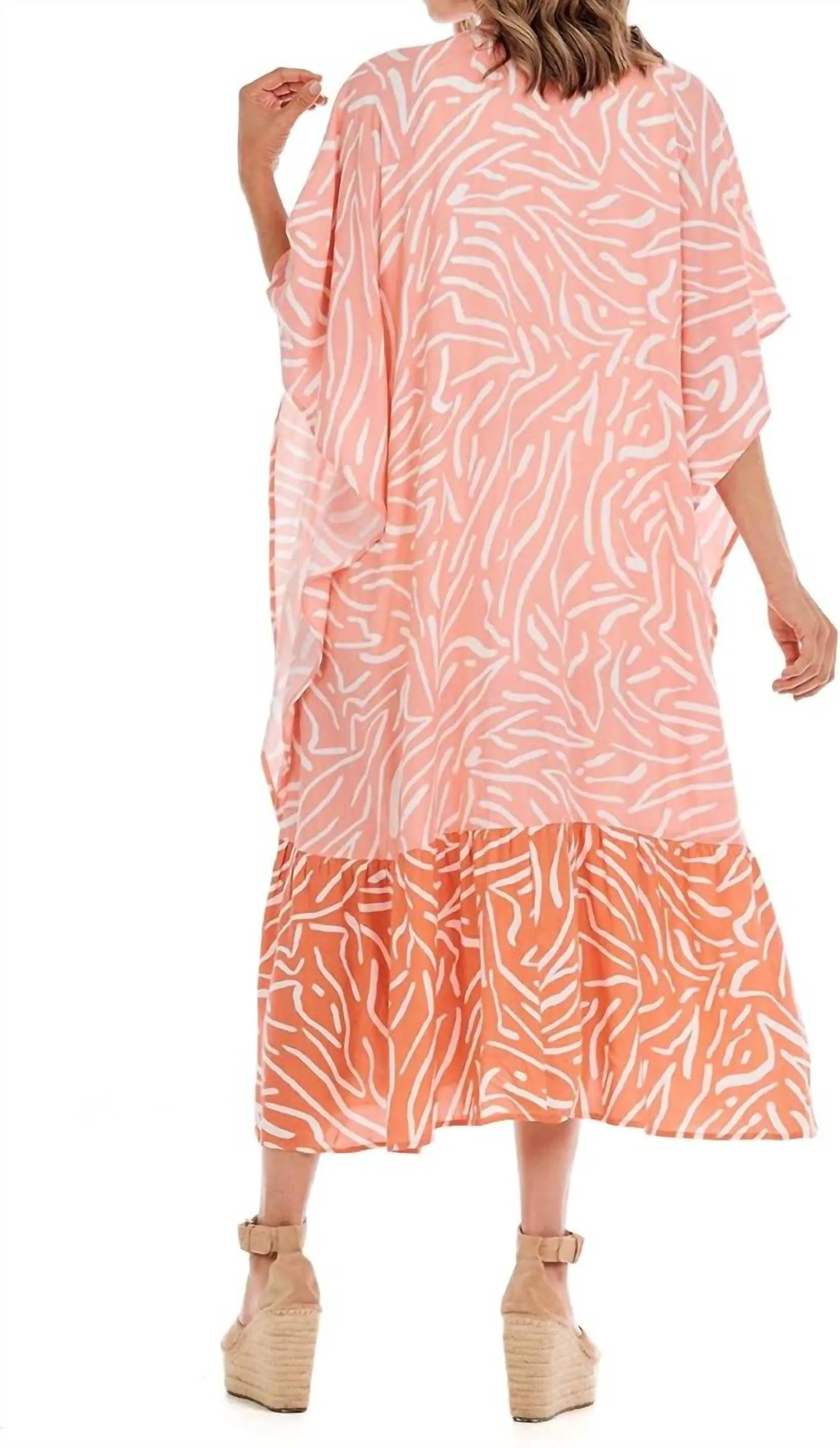 Lorena Kimono In Peach