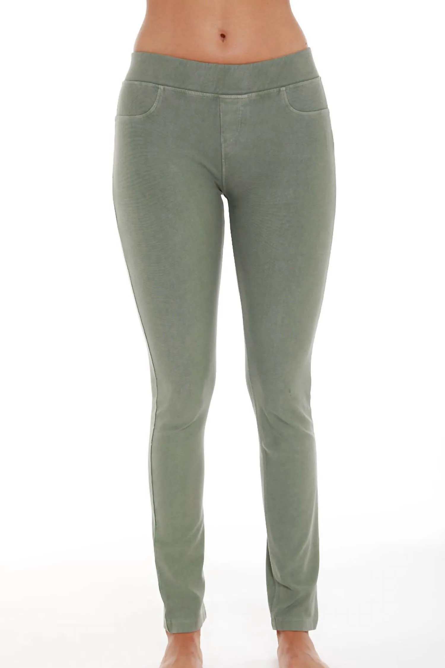Low Rise Jegging In Olive
