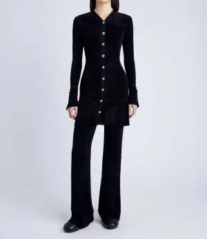 Lucille Chenille Cardigan In Black