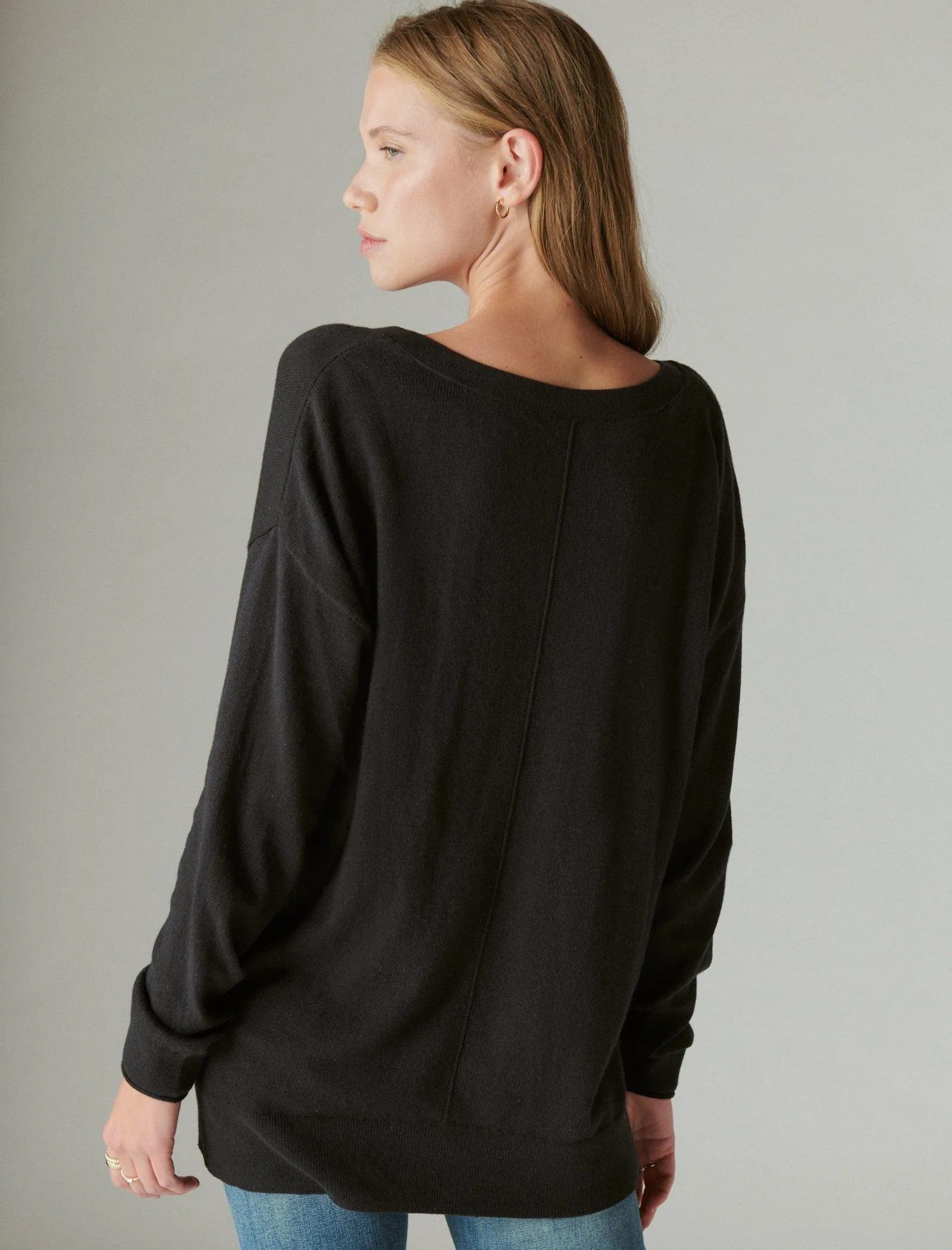 Lucky Brand Women's Cloud Soft V Neck Sweater