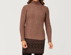 Lydia Mockneck Sweater In Pecan