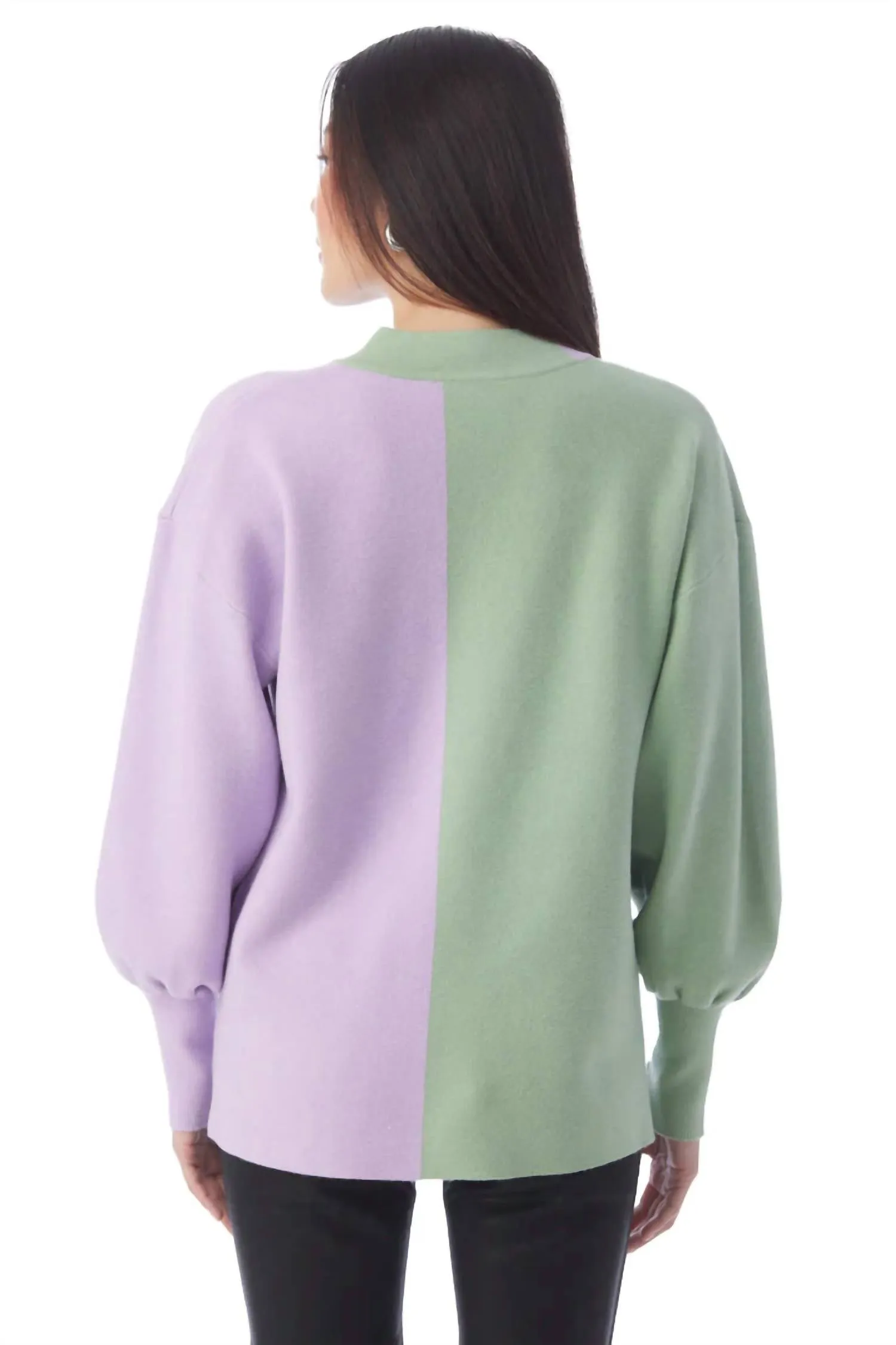 Mac Sweater In Mint Lavender
