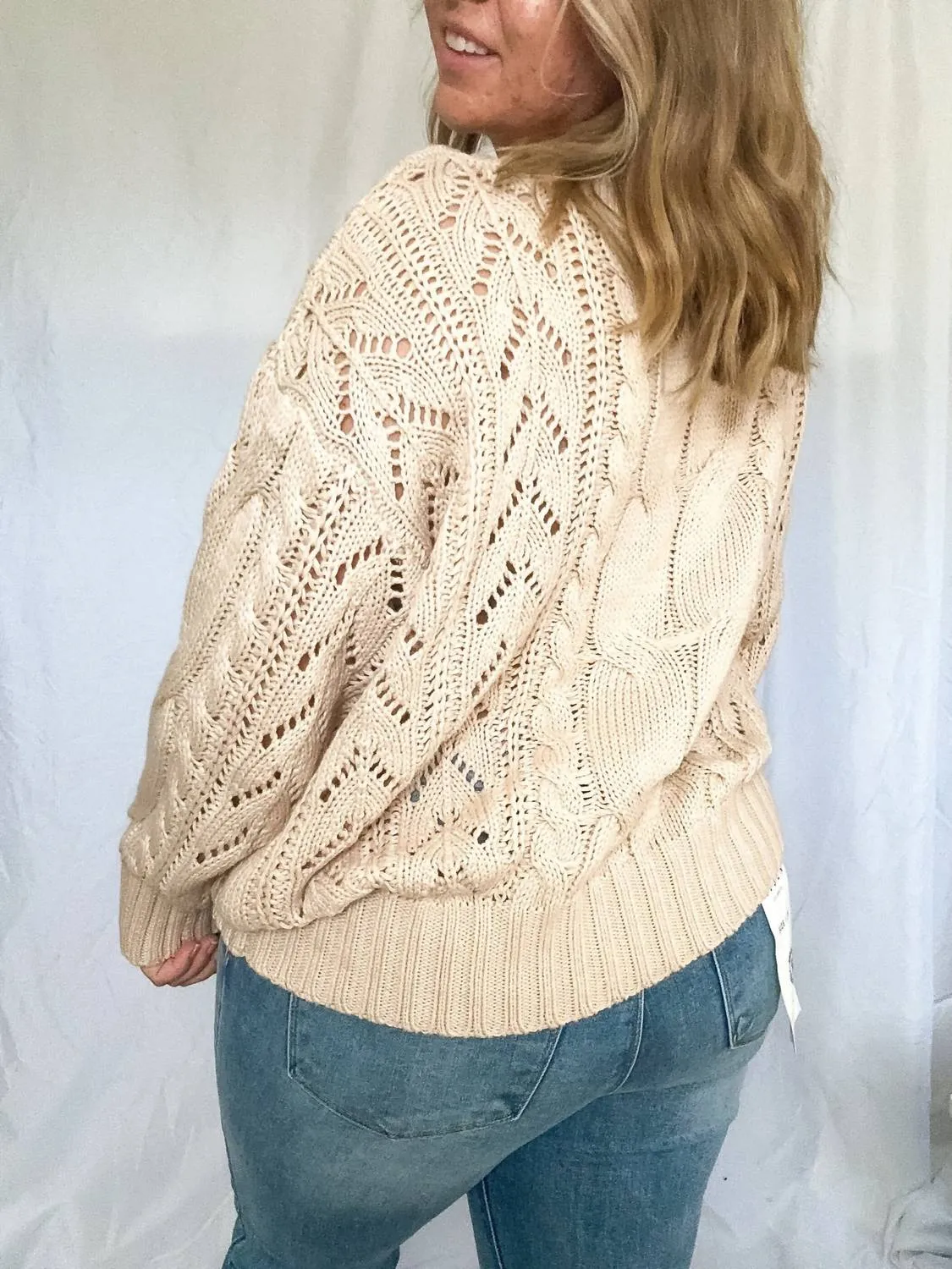 Maeve Oversized Sweater In Beige