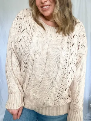 Maeve Oversized Sweater In Beige