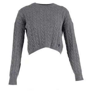 Maje Knitted Sweater in Grey Wool