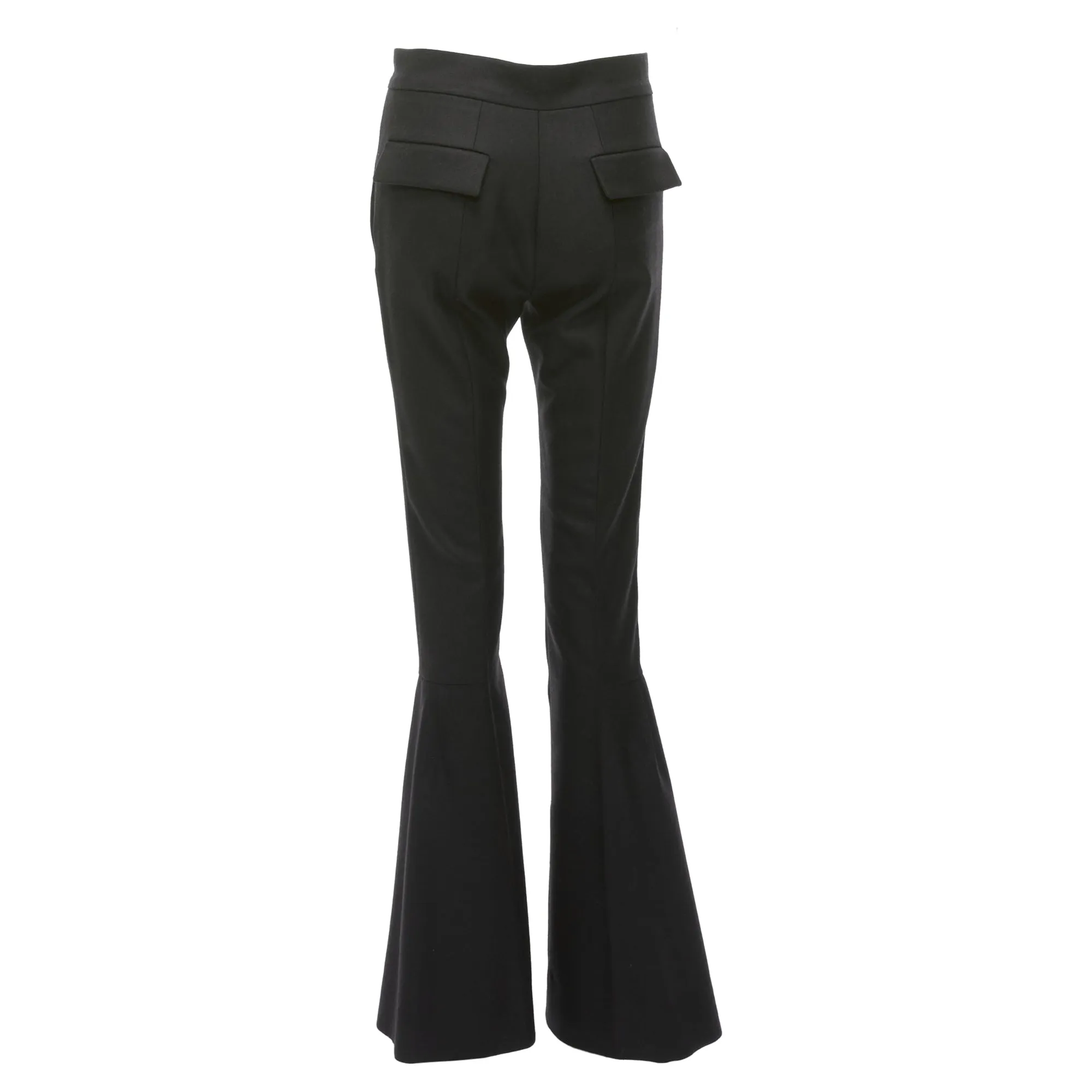 Marni Wool Twill Mid Waist Flared Dress Pants