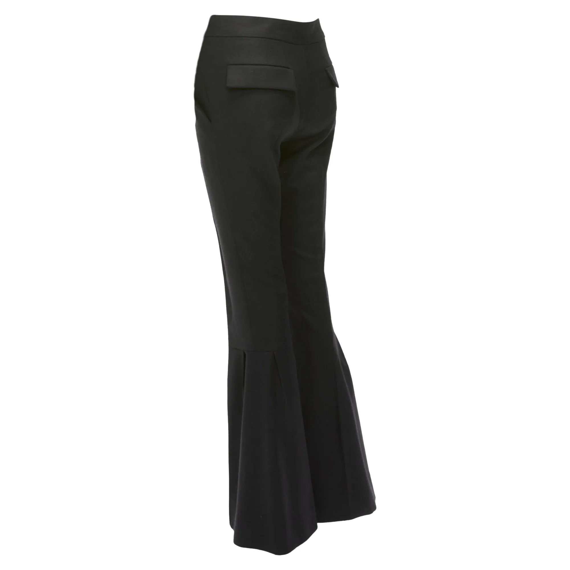 Marni Wool Twill Mid Waist Flared Dress Pants