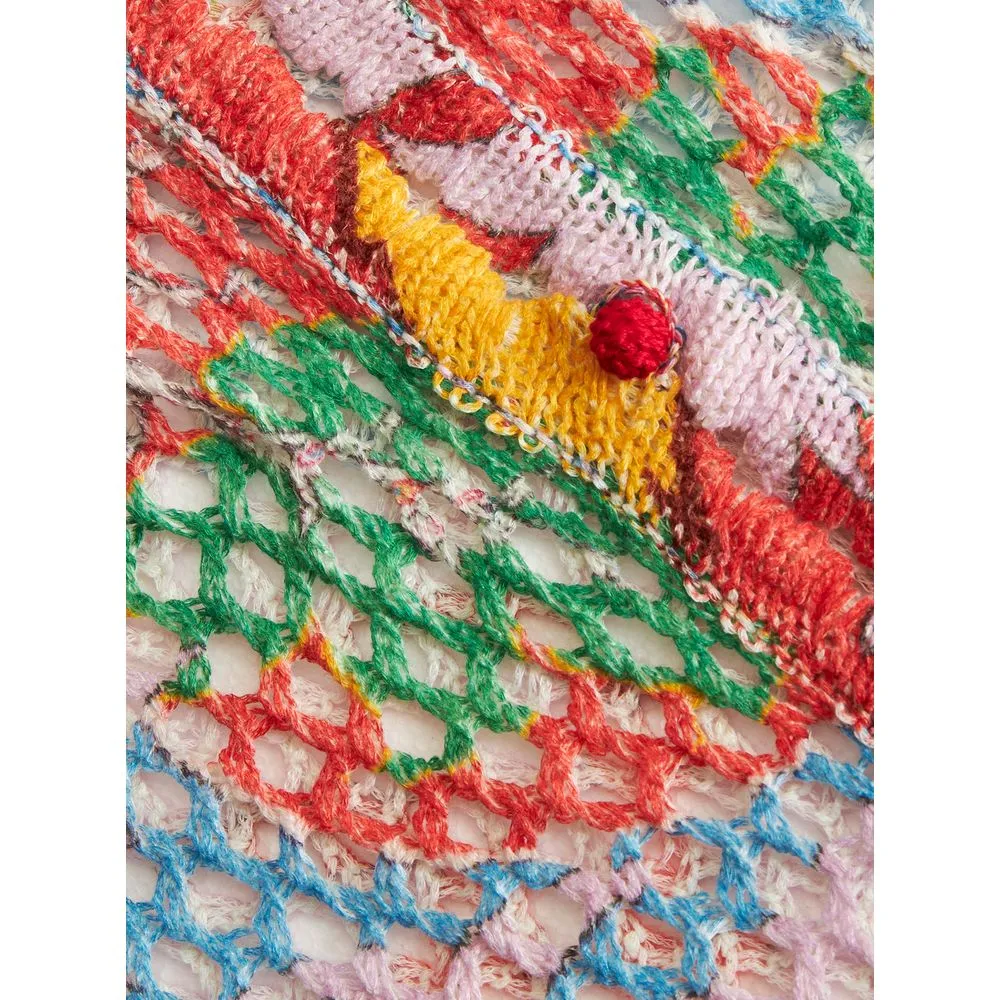 Maxi Crocheted Yarn Cardigan