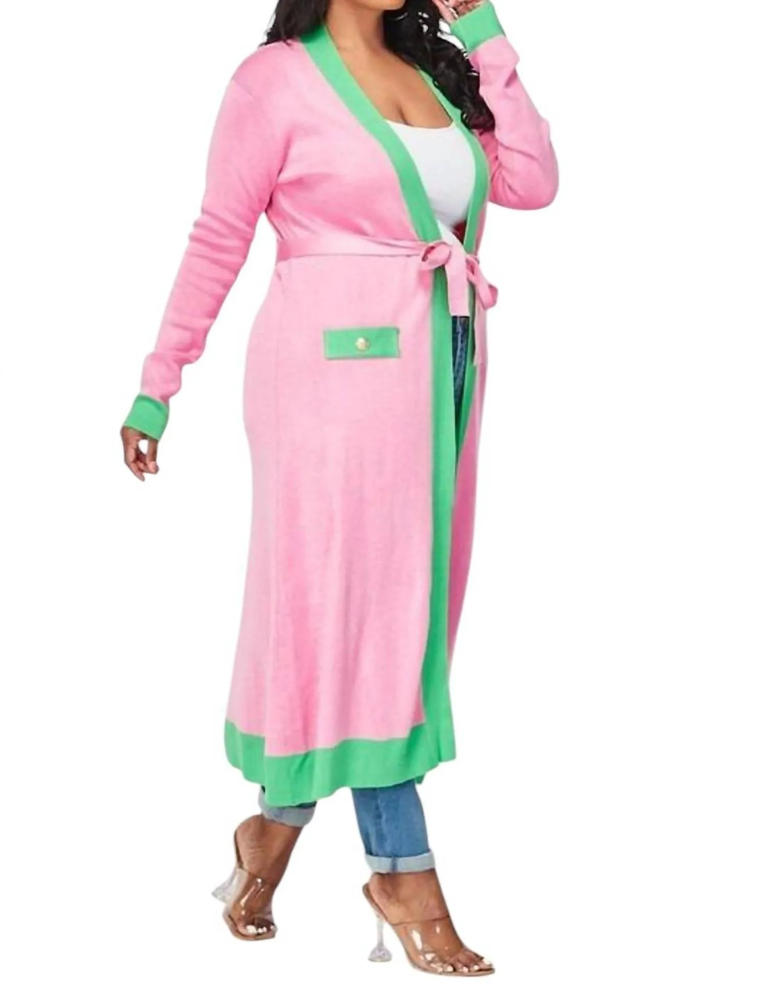 Maxi Sweater In Pink