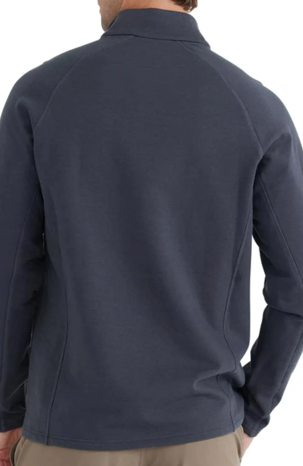 Men's Bamboo Heritage Fleece Quarter Zip In Graphite