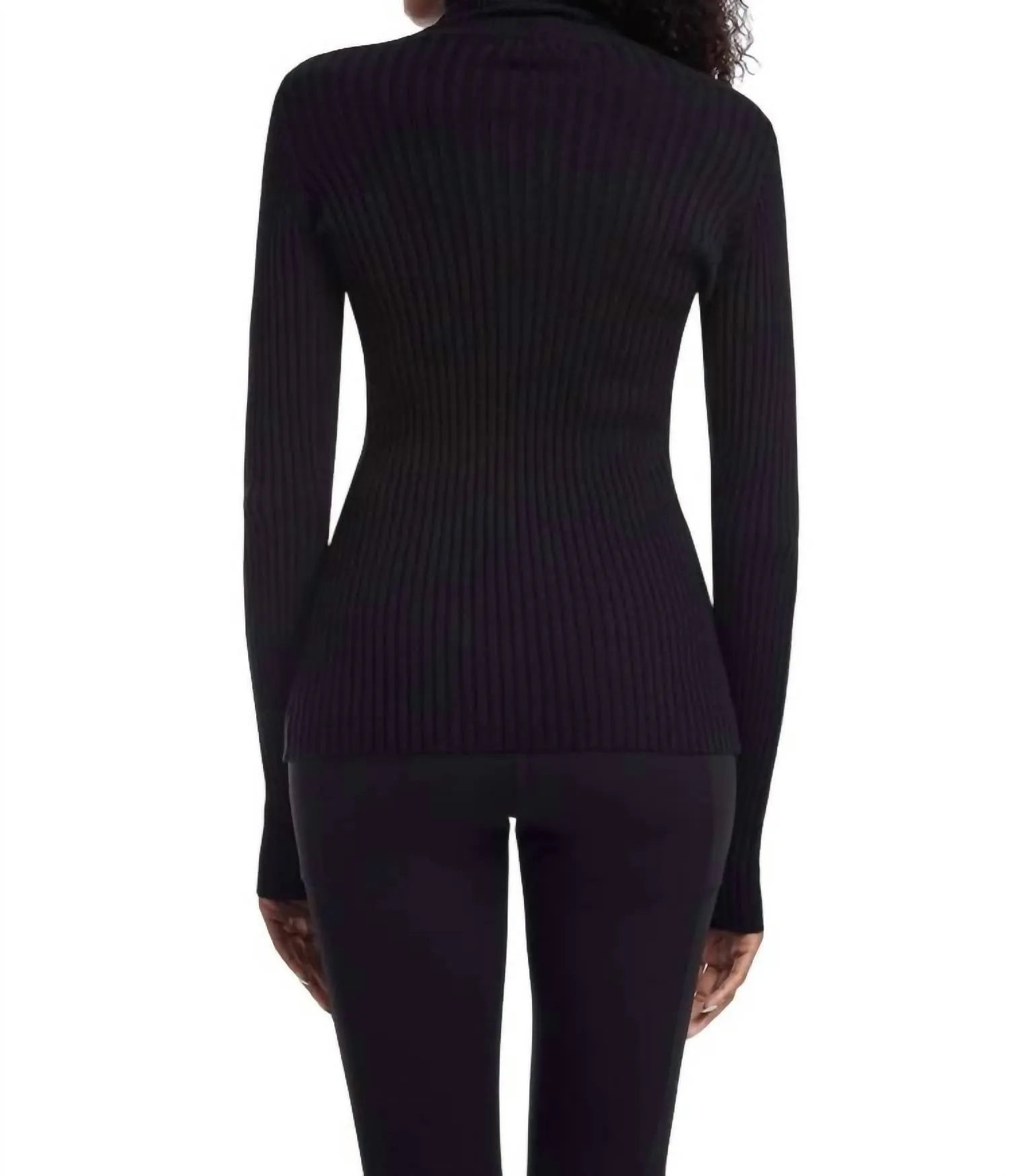 Mimosa Sweater In Black/cream