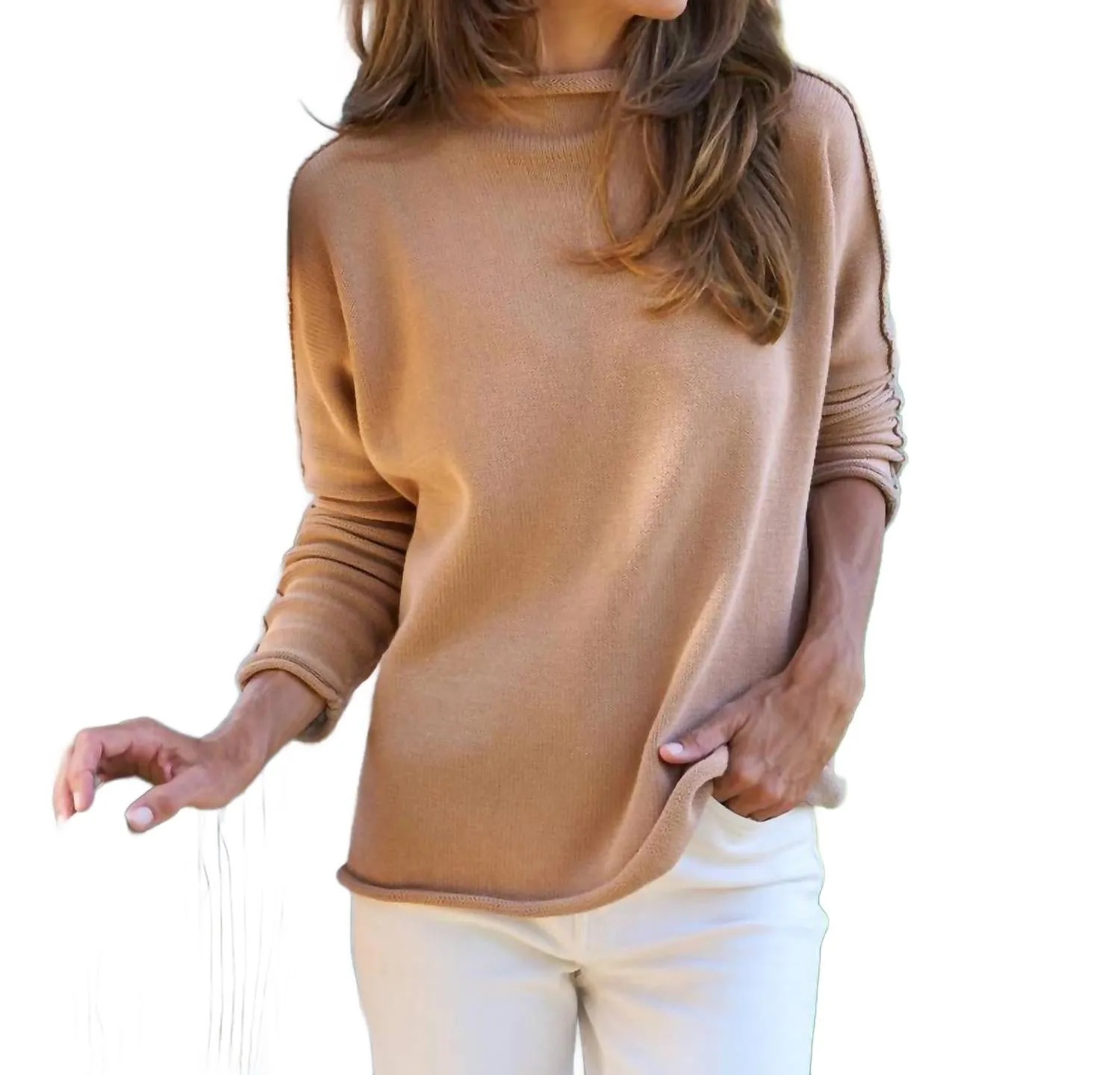 Monterey Sweater In Camel