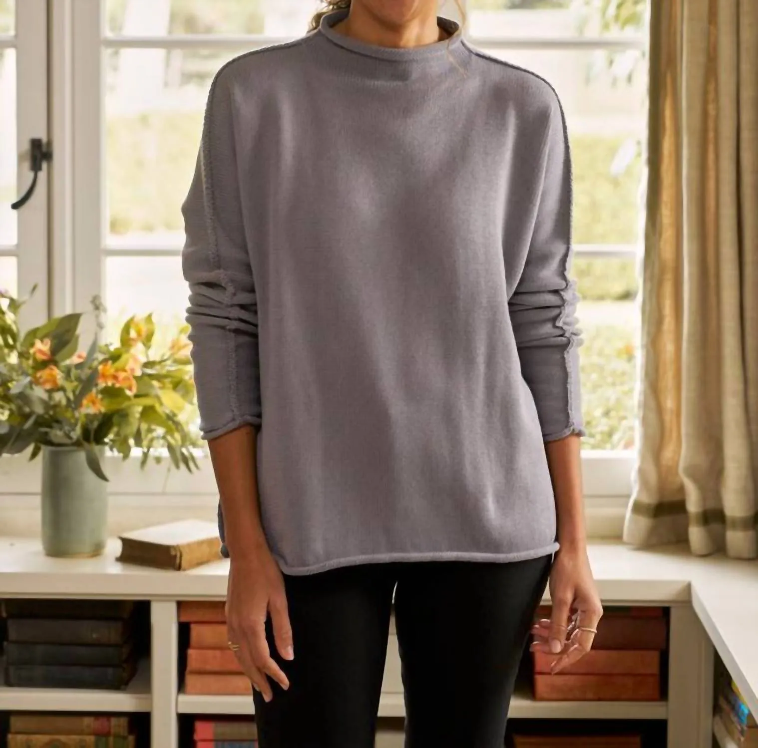 Monterey Sweater In Elephant