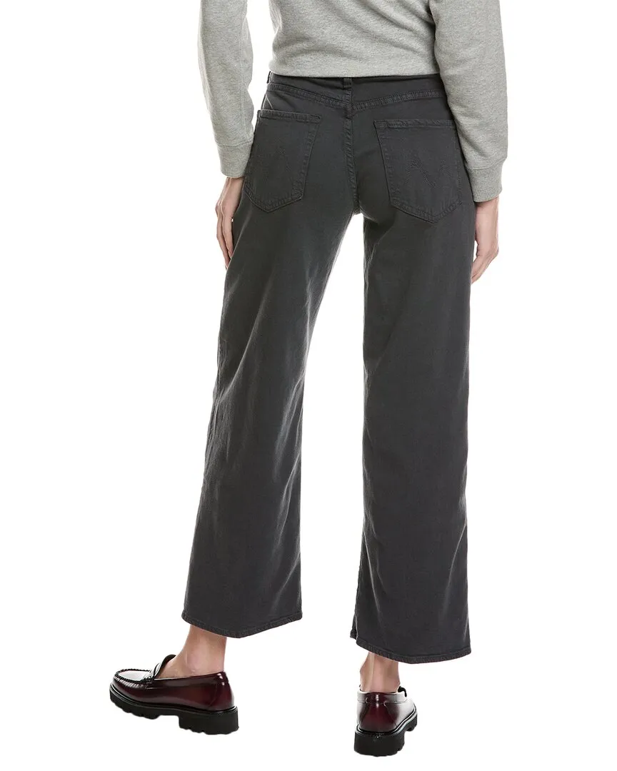 MOTHER The Dodger Ankle Linen-Blend Peat Straight Leg Jean