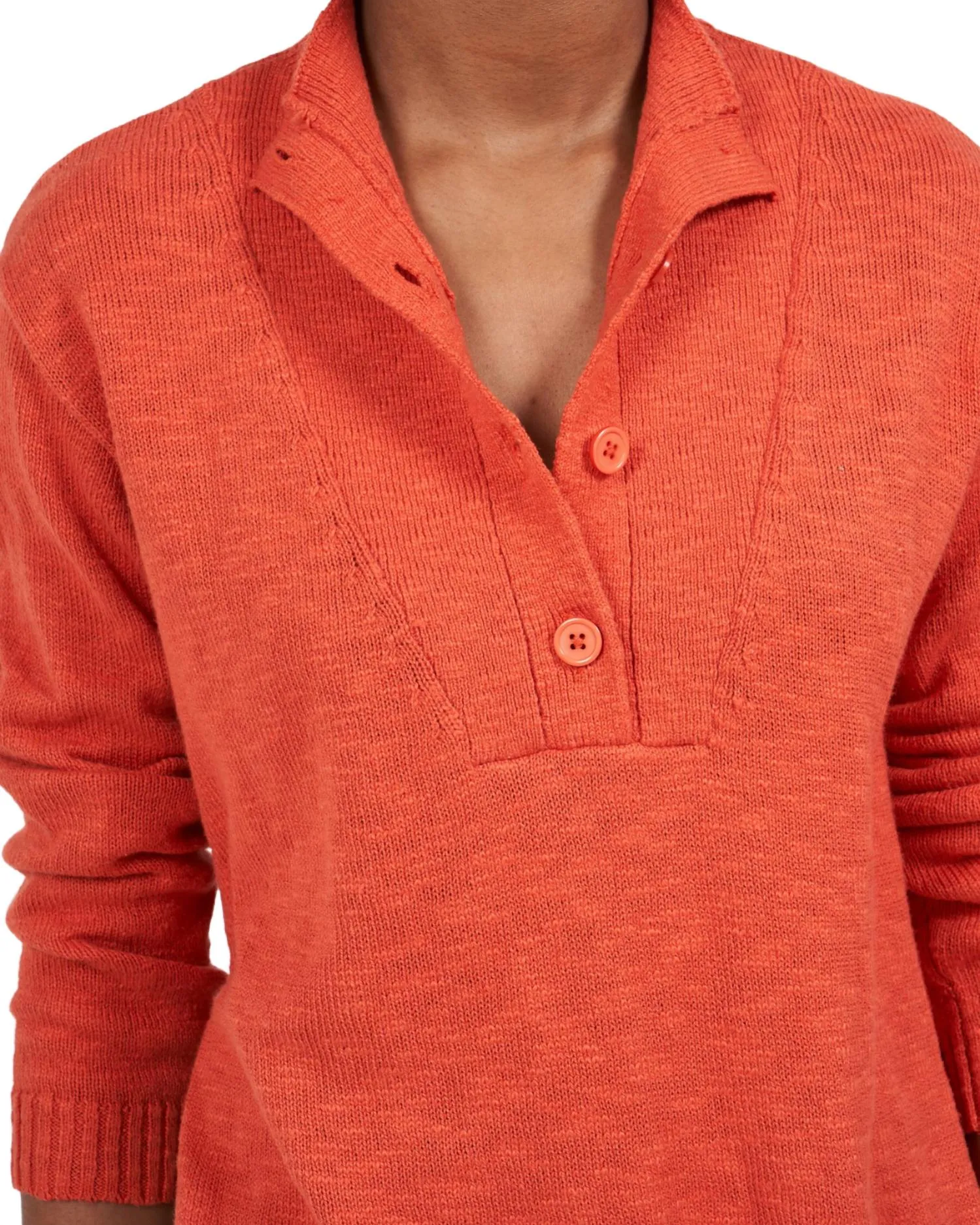 Mudje Knit Pullover Sweater In Poppy
