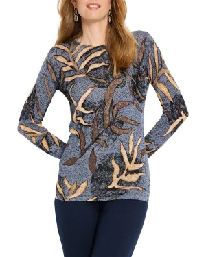 NIC   ZOE Midnight Fern Sweater