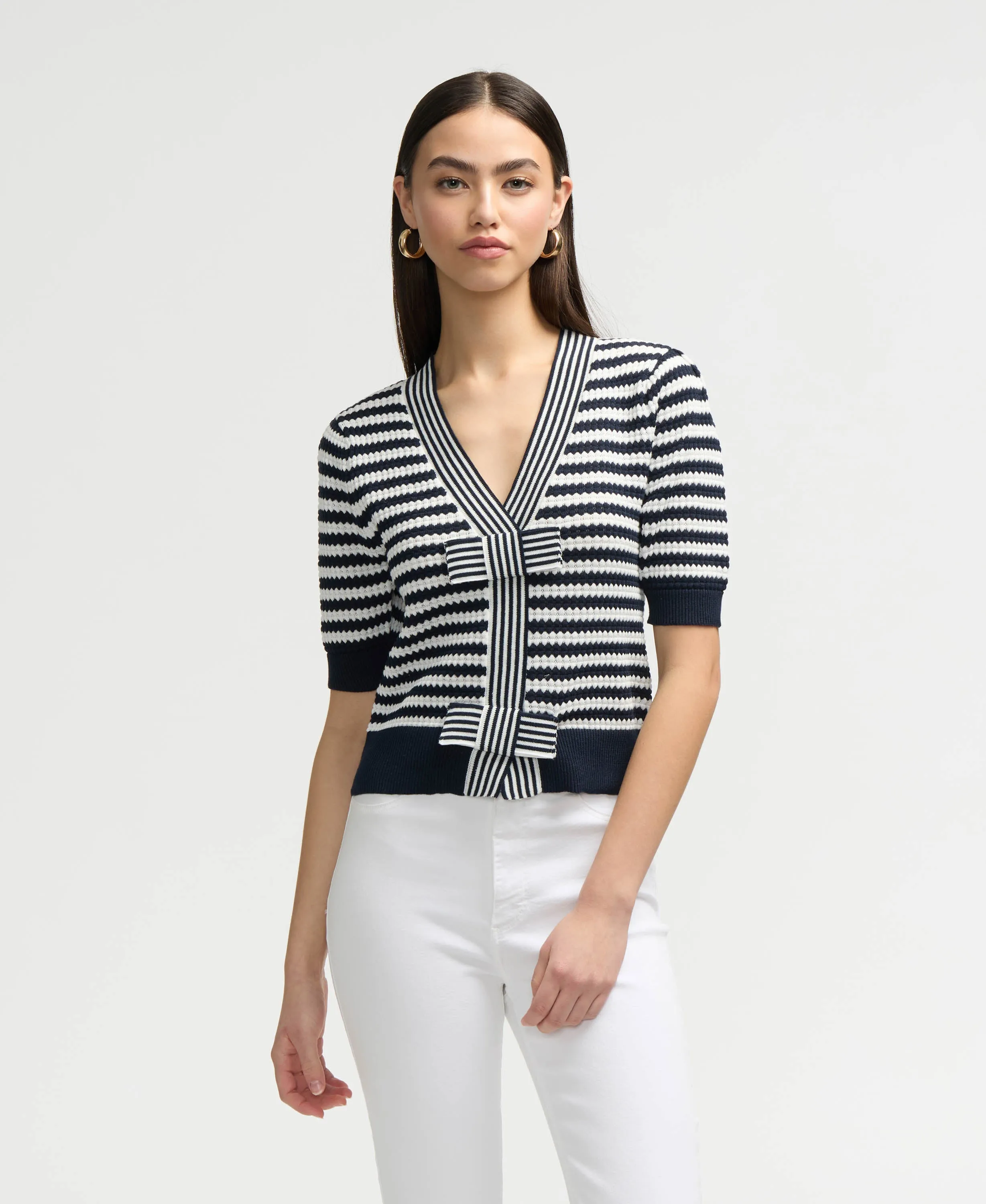 NVLT Women’s Bow Front Sweater