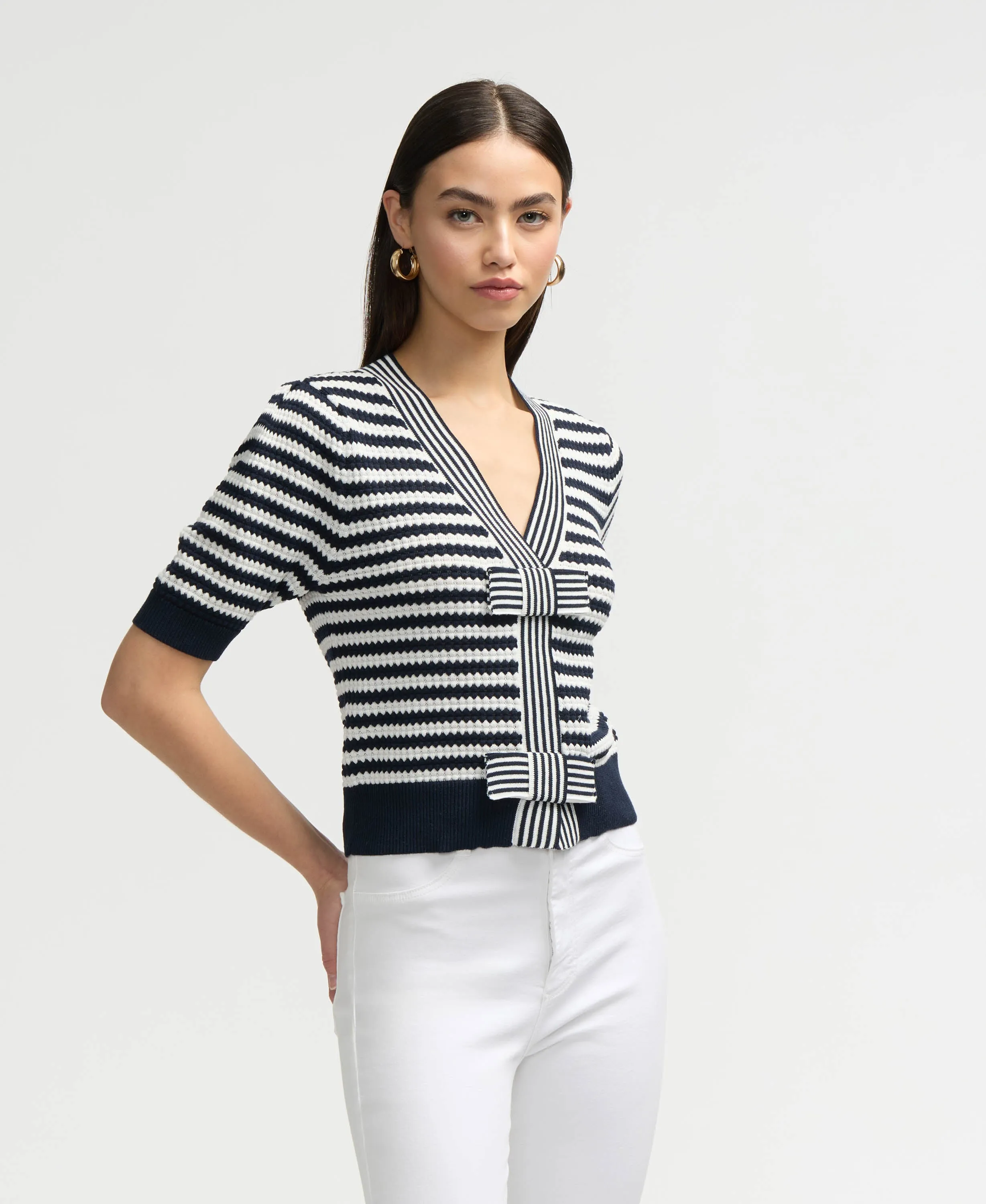 NVLT Women’s Bow Front Sweater