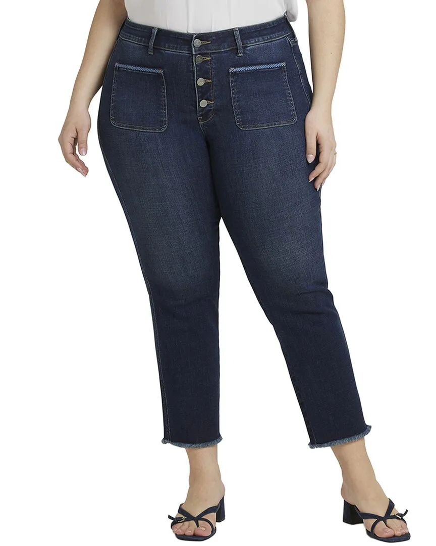 NYDJ Plus Marilyn Lotus Gardens Straight Leg Jean