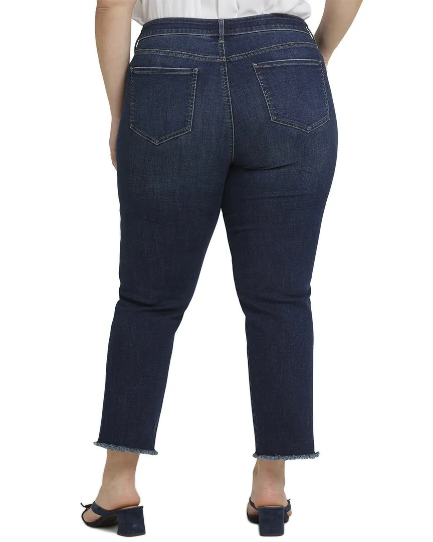 NYDJ Plus Marilyn Lotus Gardens Straight Leg Jean