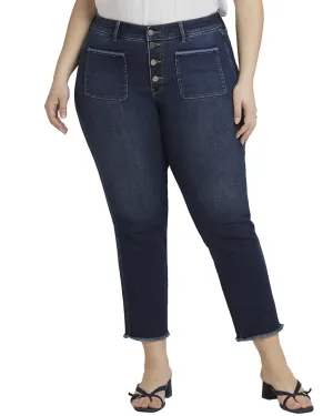 NYDJ Plus Marilyn Lotus Gardens Straight Leg Jean