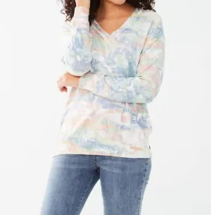 Nyla Top In Bahama Print