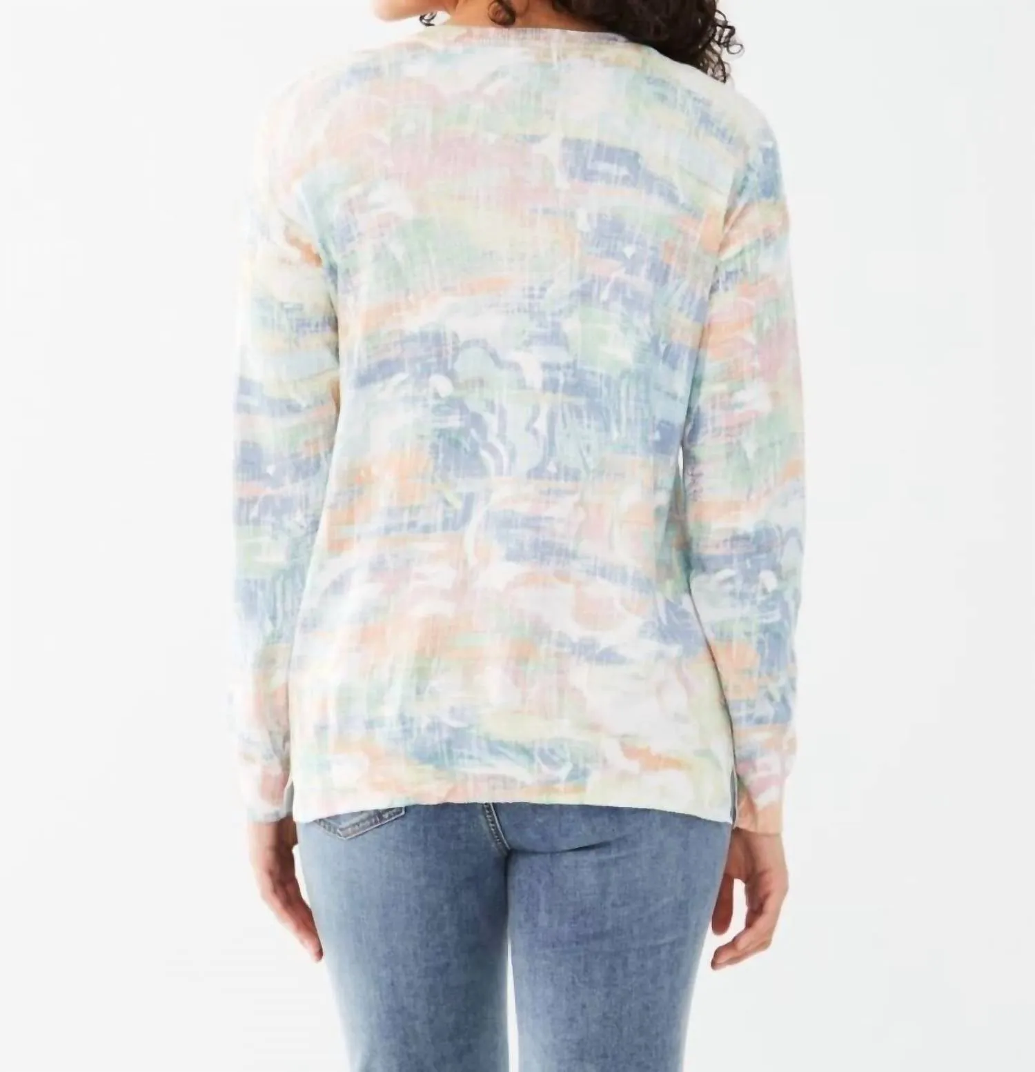 Nyla Top In Bahama Print