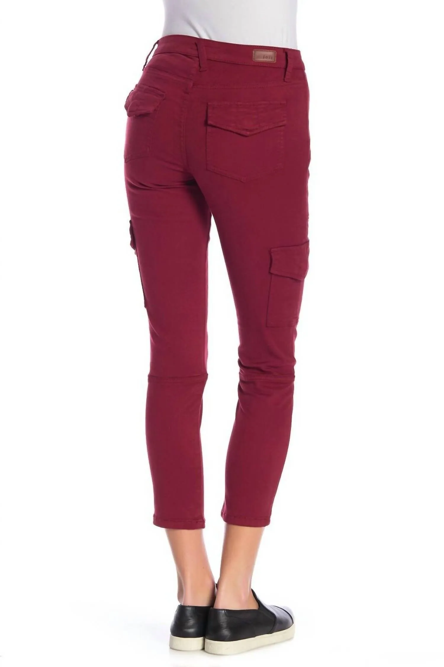 Okana High-Rise Cargo Pants In Red
