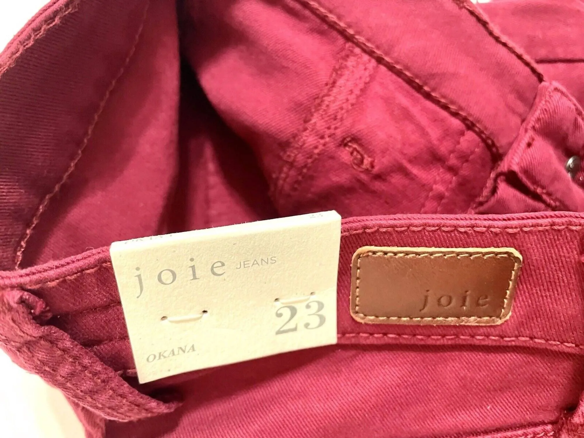 Okana High-Rise Cargo Pants In Red