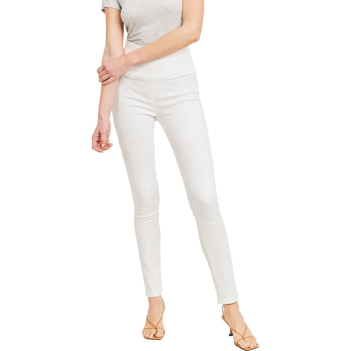 Penelope Womens High Waist Pull On Skinny Jeans