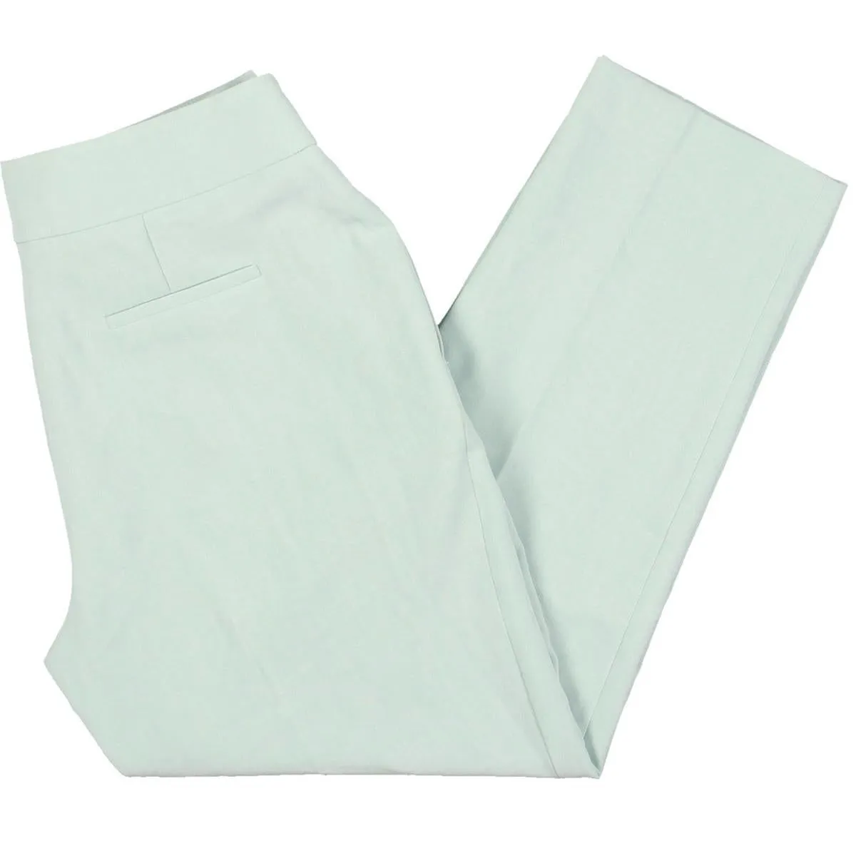 Petites Womens Slim Business Straight Leg Pants