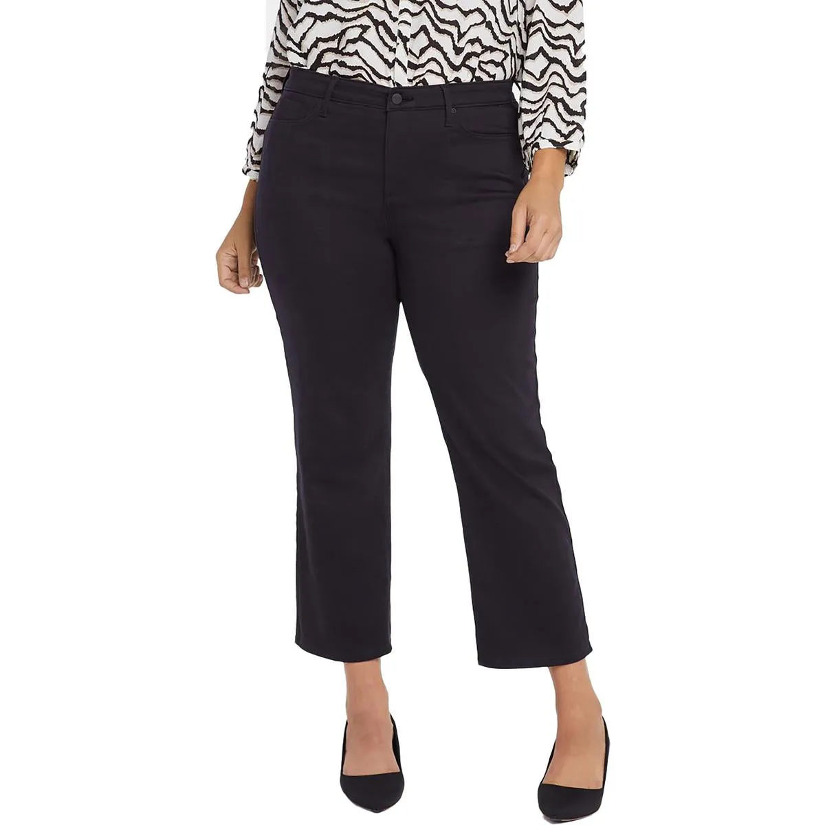 Plus Piper Womens Relaxed Slimming Ankle Jeans